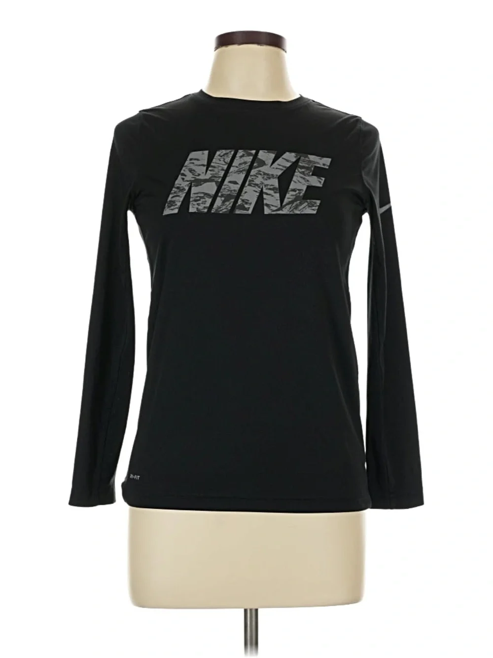 Nike Women’s Dri-Fit Black Performance Long Sleeve Athletic Training Shirt XL